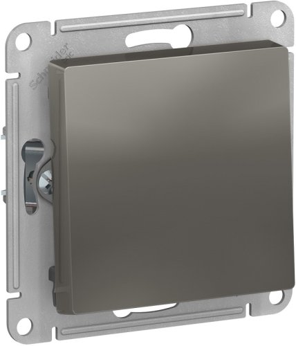 Выключатель без рамки Systeme Electric AtlasDesign 1-кл. сталь фото Выключатель без рамки Systeme Electric AtlasDesign 1-кл. сталь картинка